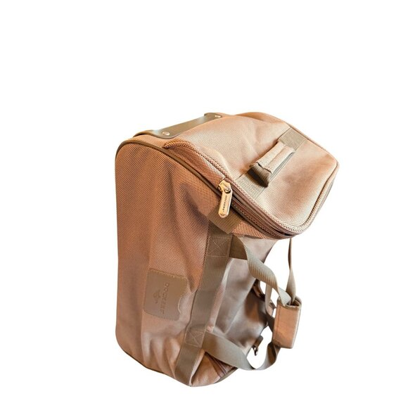 Dockers Beige Rolling Duffel Bag With Telescopic Handle & Multiple Compartments - Picture 11 of 16